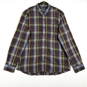 Toad and Co Shirt Mens XL Airsmyth Long Sleeve Plaid Flannel Cabin Cozy Gorpcore